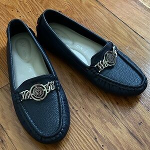 Anne Klein Navy Moccasin Loafers